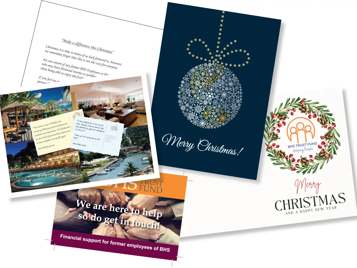 Soanes Signs of Norwich Ltd - BHS Trust Fund Christmas Cards & Newsletters - Post visual